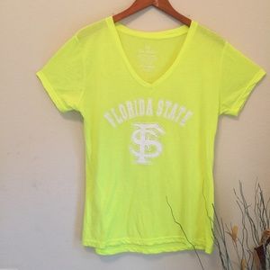 Florida State neon yellow Tee 2XL V-Neck